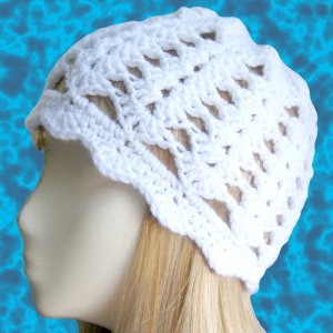 Things to Make: Crochet Brimmed Shell Beanie - Free Pattern