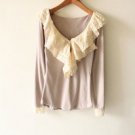 Lace Neckline Top
