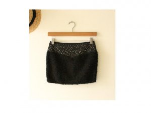 Black Feather Skirt