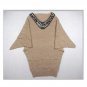 V Neck with Pearl Knit Long Top