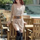 U Neck with handmade details Long Top