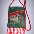 Red and Green Cell Phone Pouch