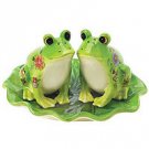 Floral Frog Salt and Pepper Set