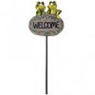 Friendly Frogs Welcome Sign