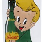 Drink Squirt Embossed Metal Sign