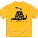 Gadsden Don't Tread on Me Yellow T-Shirt- Size Large