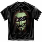 We The People See The Truth Black T-Shirt- Size Medium
