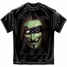 We The People See The Truth Black T-Shirt- Size X-Large