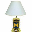 Michigan Wolverines License Plate Lamp w/White Shade
