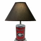 Georgia Bulldogs License Plate Lamp w/Black Shade