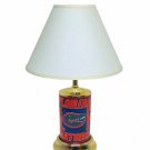 Florida Gators License Plate Lamp w/White Shade