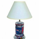 New England Patriots License Plate Lamp w/White Shade