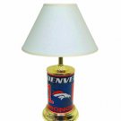 Denver Broncos License Plate Lamp w/White Shade