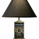 Boston Bruins License Plate Lamp with Black Shade