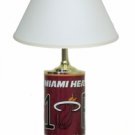 Miami Heat License Plate Lamp with White Shade
