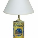 Golden State Warriors License Plate Lamp with White Shade