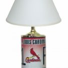 St. Louis Cardinals License Plate Lamp with White Shade