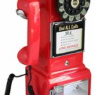 Mountable 18" Red Rotary Pay Phone