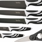 BenchMark Black/White Kitchen Knife Set