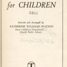 Radio Play for Children SCHOOL HOLIDAY Katherine Watson
