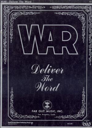 WAR Deliver the Word MUSIC SONGBOOK Guitar PIANO Vocals LYRICS SHEET MUSIC