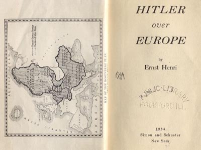 Hitler Over Europe WWII Nazi Germany ERNST HENRI Goering 1*HB