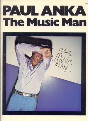 PAUL ANKA The Music Man SONGBOOK Guitar Piano Song 1977