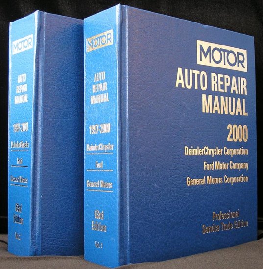 Motor Auto Repair Manual 1997-2000 Professional Service Guide Book GM Ford DAIMLERCHRYSLER