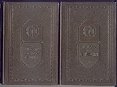 Confessions of Artemas Quibble NY LAWYER Arthur Train EPHRAIM TUTT District Attorney HB