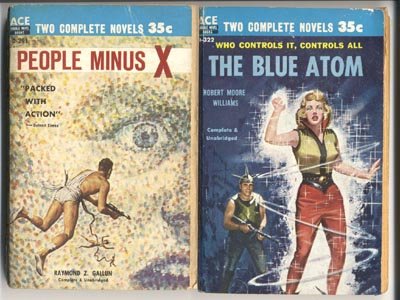 ACE DOUBLE Robert Williams BLUE ATOM Void Beyond & Other Pulp Sci-Fi~PBO
