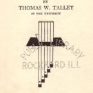 Negro Folk Rhymes WISE AND OTHERWISE Black Songs SLAVERY Slave Tales CHANTS Thomas Talley 1*HB
