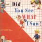 DID YOU SEE WHAT I SAW? Lionel Reid DICK & JANE Vintage Basic Easy Early Reader 1949 HB
