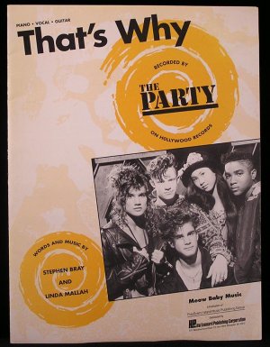 That's Why THE PARTY SONGBOOK Guitar Piano Vocal Lyrics Sheet Music