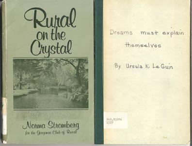 DREAMS MUST EXPLAIN THEMSELVES Ursula Le Guin RARE ACCEPTANCE SPEECH ++