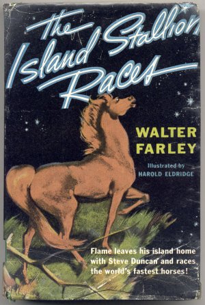 Island BLACK Stallion Races WILD Horse Racing FLAME Walter Farley 1955 HB DJ