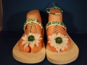 Personalized Hand Crafted Flip Flops