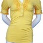 $6.25 PER PIECE; 4 shirts in a PACKET; Yellow Ruffle Top-  2s,2m,