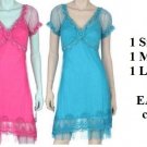 3 Pink and 3 Blue dresses, sizes 2 sml, 2 med, 2 lrg