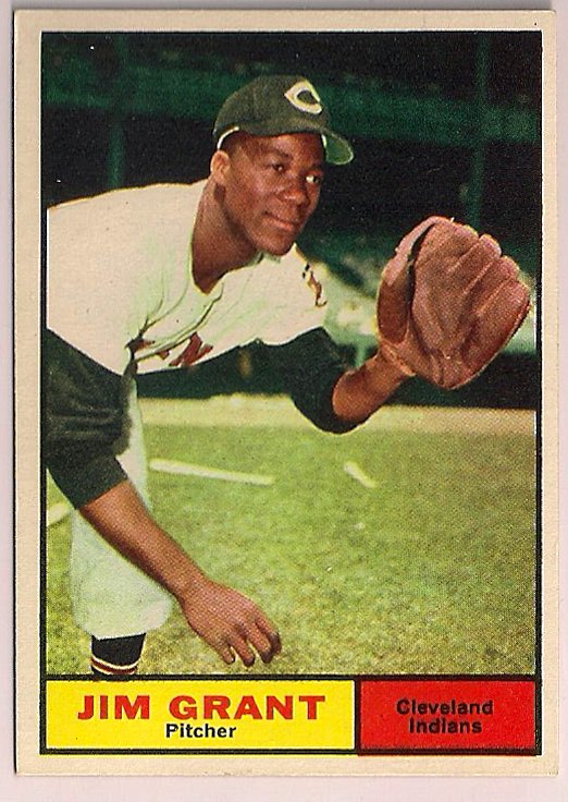 1961 Topps Jim Grant #18 Cleveland Indians Baseball Card, cards