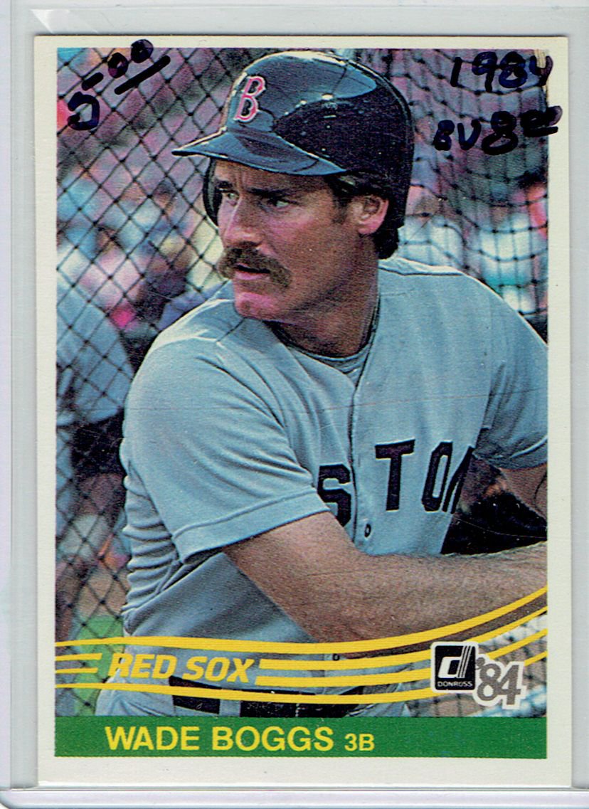 1984 Donruss Wade Boggs 151 Boston Red Sox Baseball Card,cards