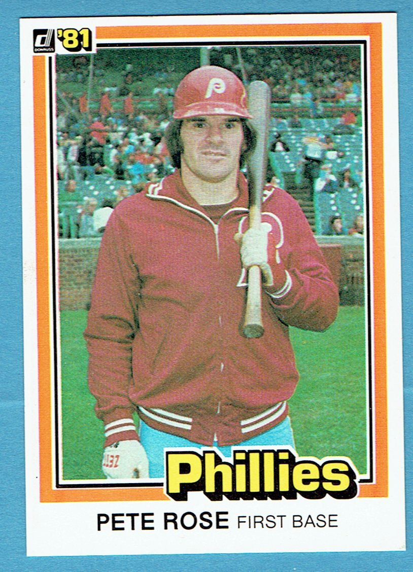 Pete Rose 1981 Donruss #131 Phillies Baseball Card, cards