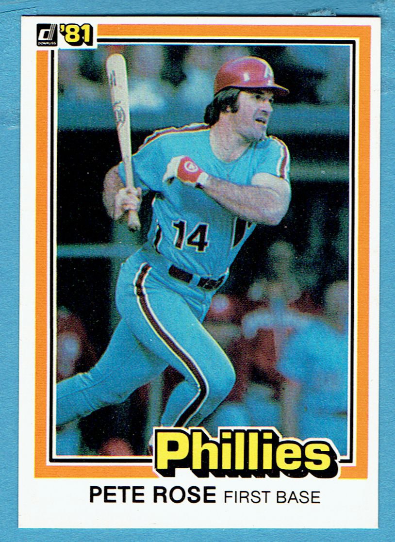 Pete Rose 1981 Donruss #251 Phillies Baseball Card, cards