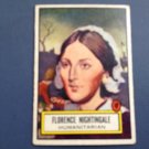 1952 Topps Look 'N See # 111 Florence Nightingale Card: