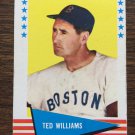 1961 Fleer Baseball Card #152 Ted Williams "Red Sox"