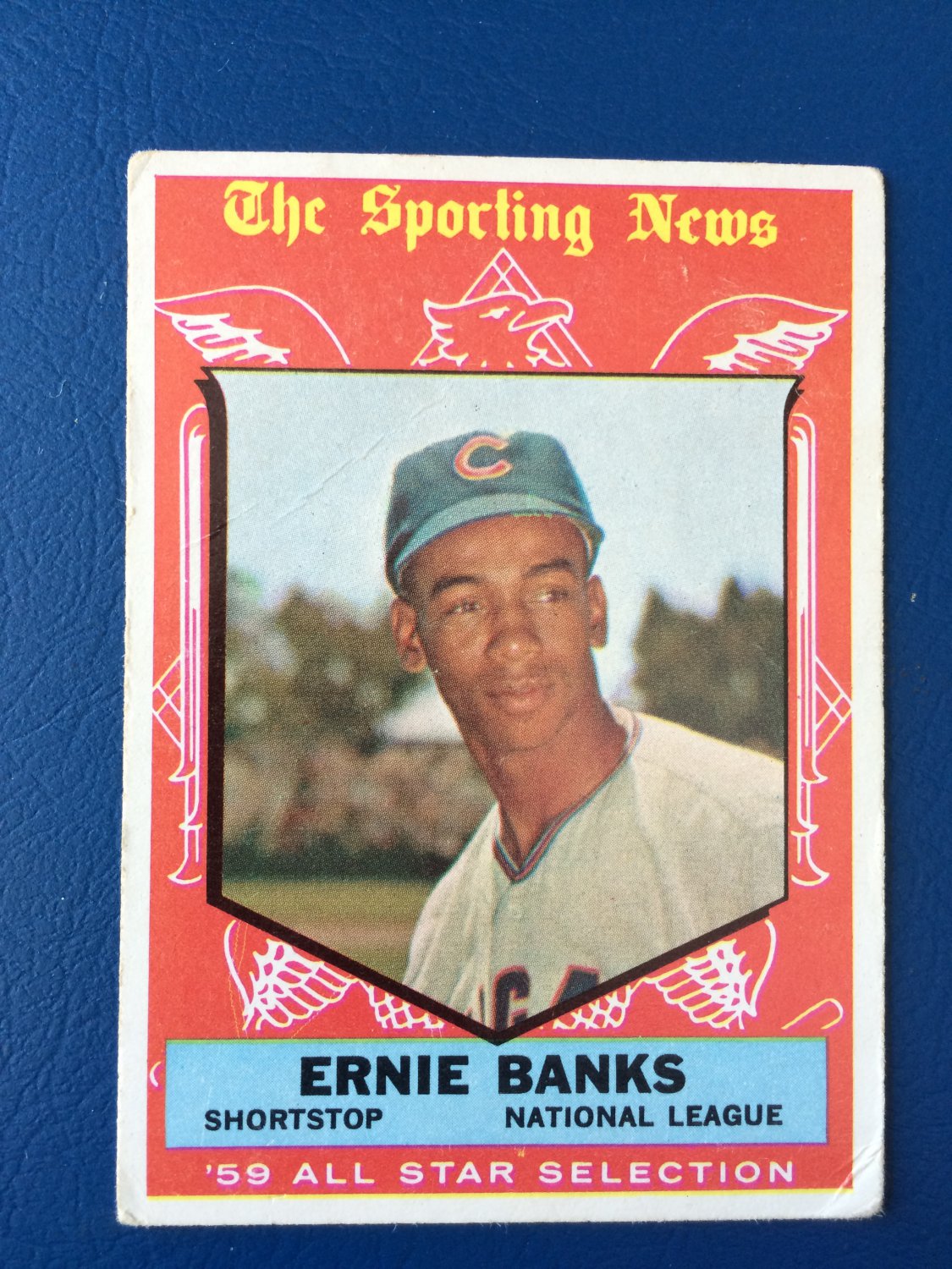 ernie banks baseball card