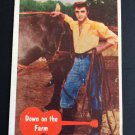 1956 Bubbles Elvis Card #14 "Down on the Farm"