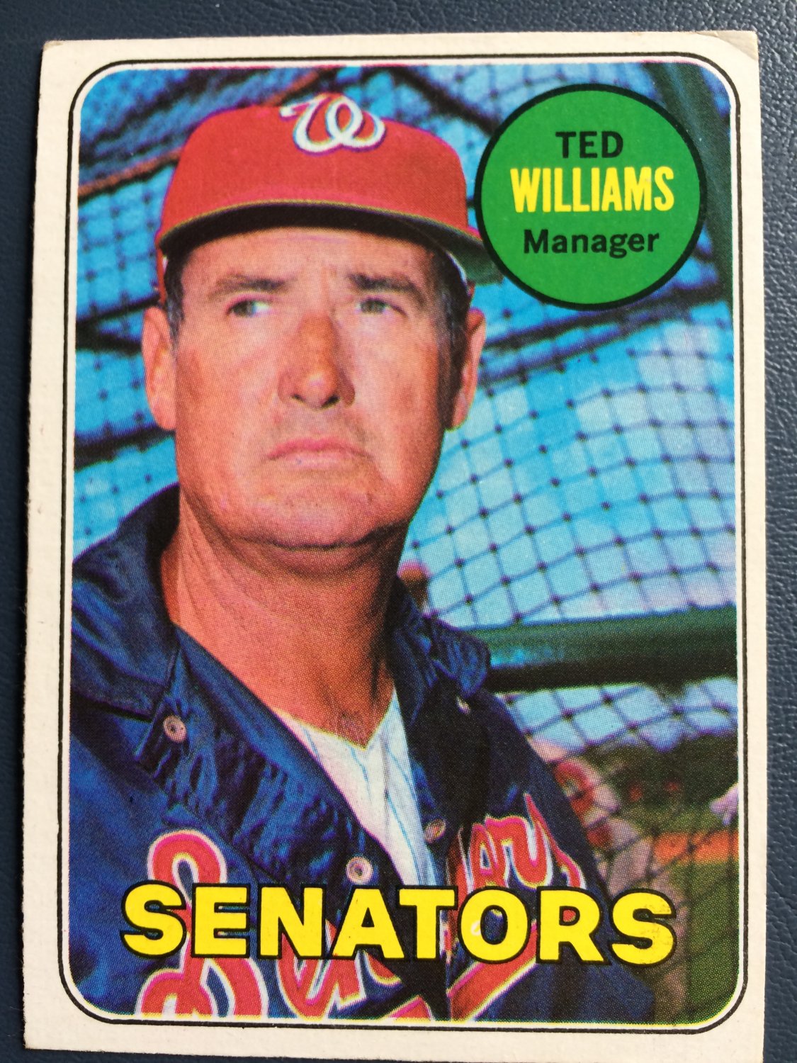 1969 Topps Baseball Card #650 Ted Williams Senators