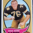 1970 Topps Football Rookie Card #101 Dave Rowe "Saints" 1970 Topps Football Rookie Card #101 Dave Rowe "Saints"