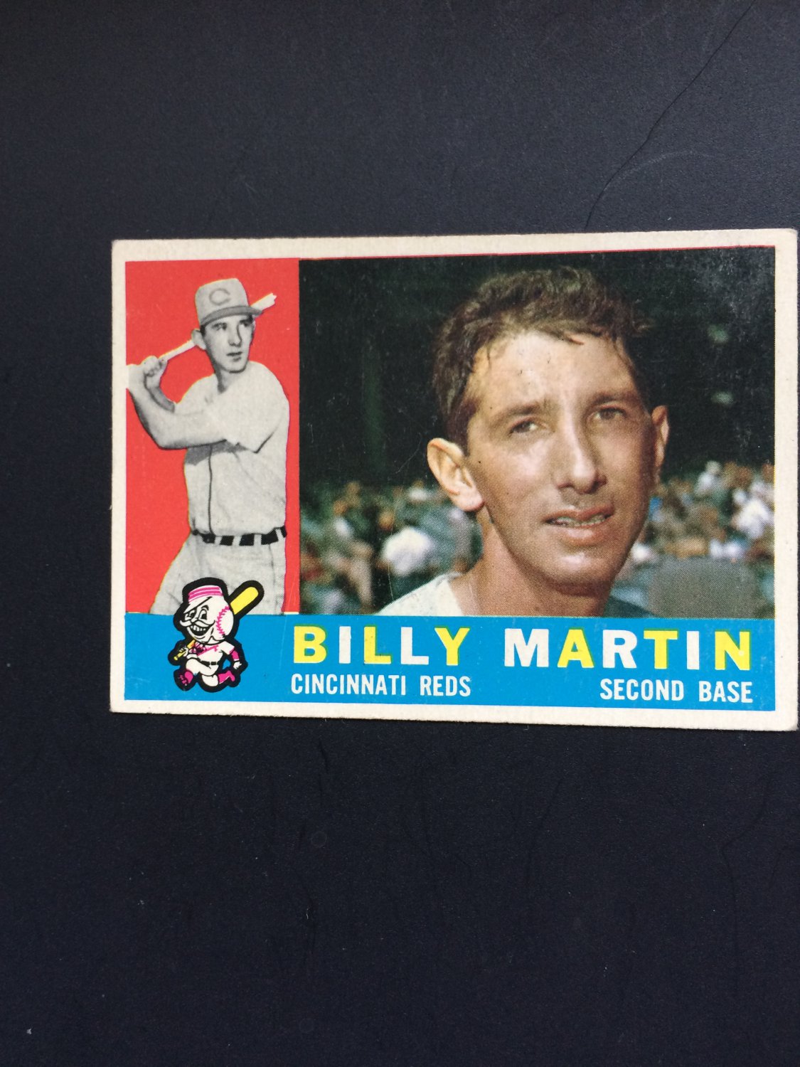 1960 Topps Baseball Card #173 Billy Martin 