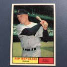 1961 Toppe Baseball Card # 128 Rip Repulski "Red Sox"